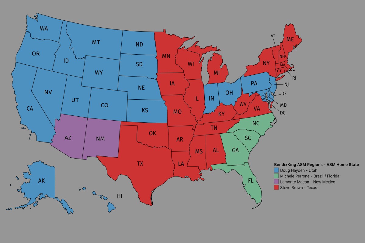 US Map ASM Regions